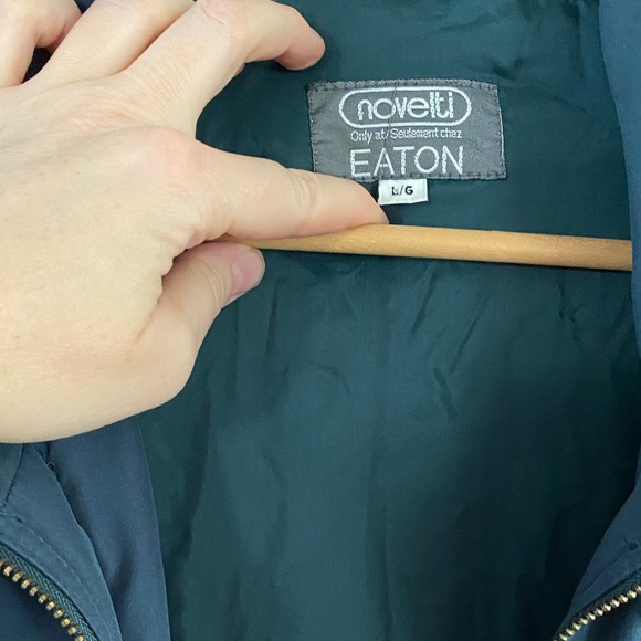 SOLD ELSEWHERE - 80s/90s Dark Teal Long Puffer Jacket - M-XL - Picture 5 of 5